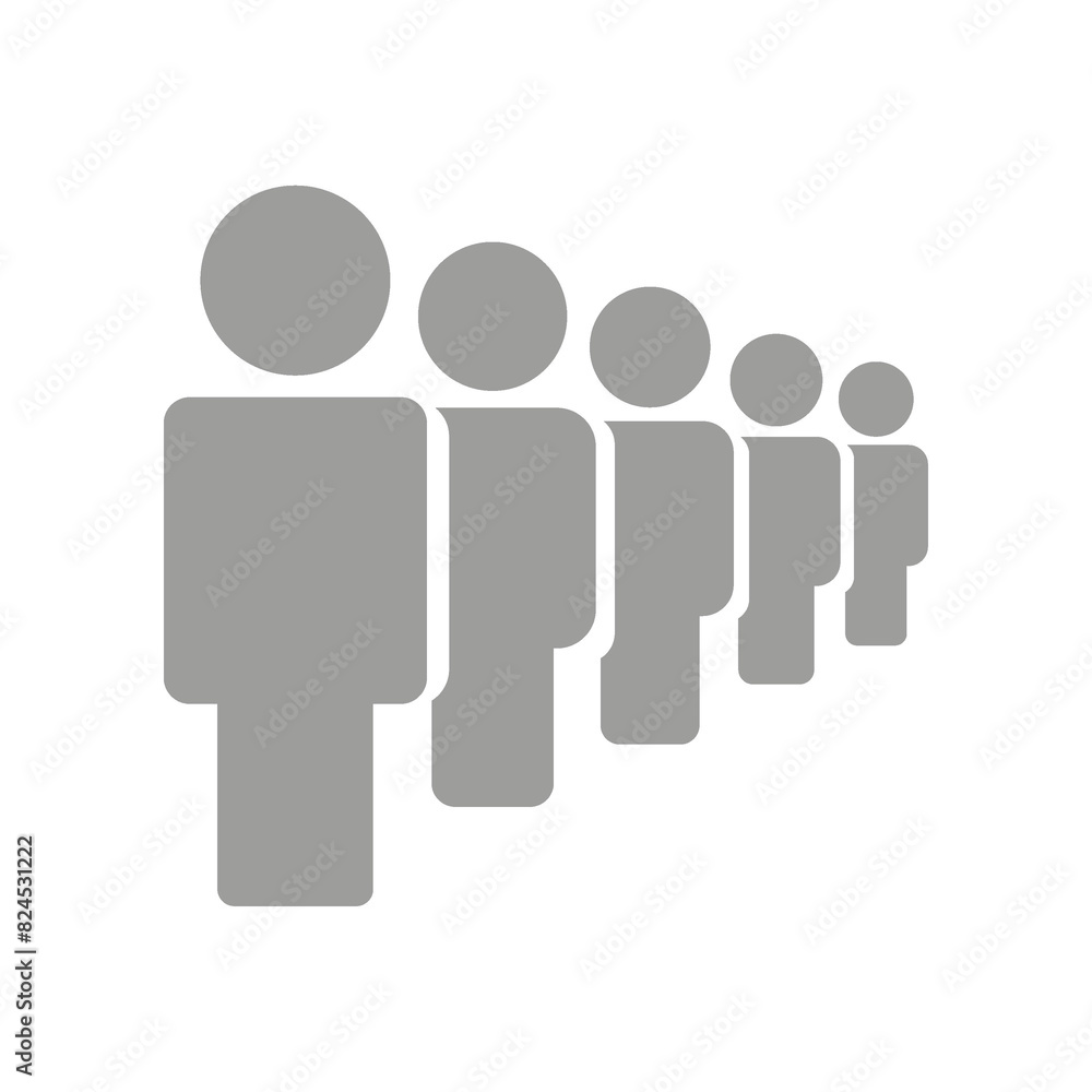 Flat illustration in grayscale. Avatar, user profile, person icon, profile picture. Suitable for social media profiles, icons, screensavers and as a template...
