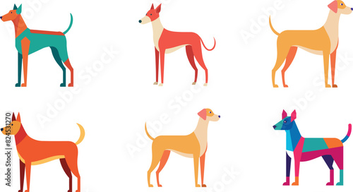             Dog logo icon vector illustration.
