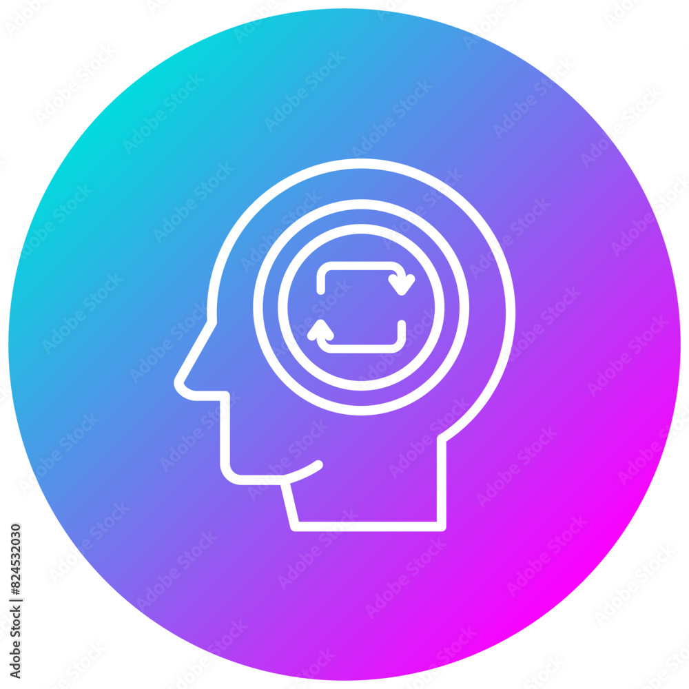 Cognitive Psychology vector icon. Can be used for Psychology iconset. Cognitive Psychology vector icon. Can be used for Psychology iconset.