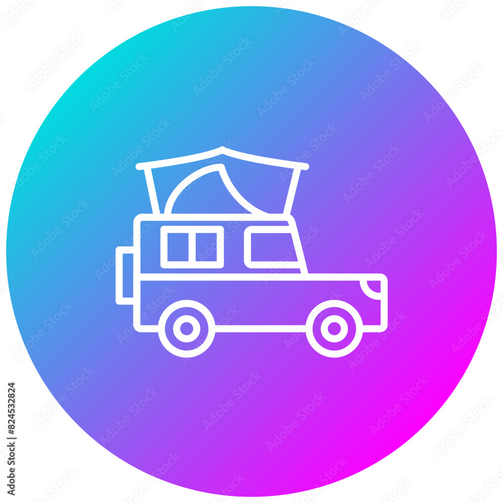 Overlanding vector icon. Can be used for Adventure iconset. Overlanding vector icon. Can be used for Adventure iconset.