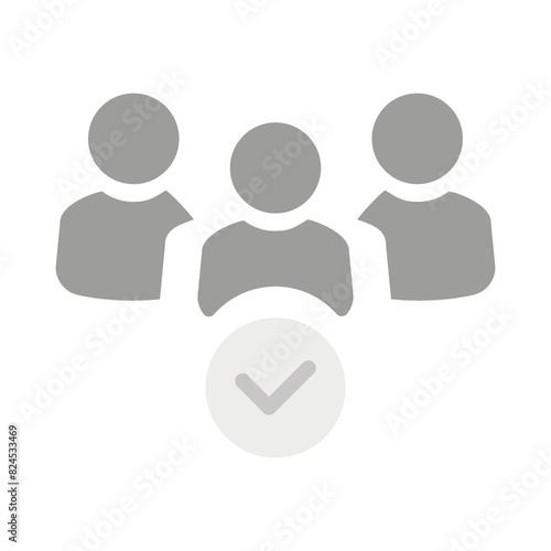 Flat illustration in grayscale. Avatar, user profile, person icon, profile picture. Suitable for social media profiles, icons, screensavers and as a template...