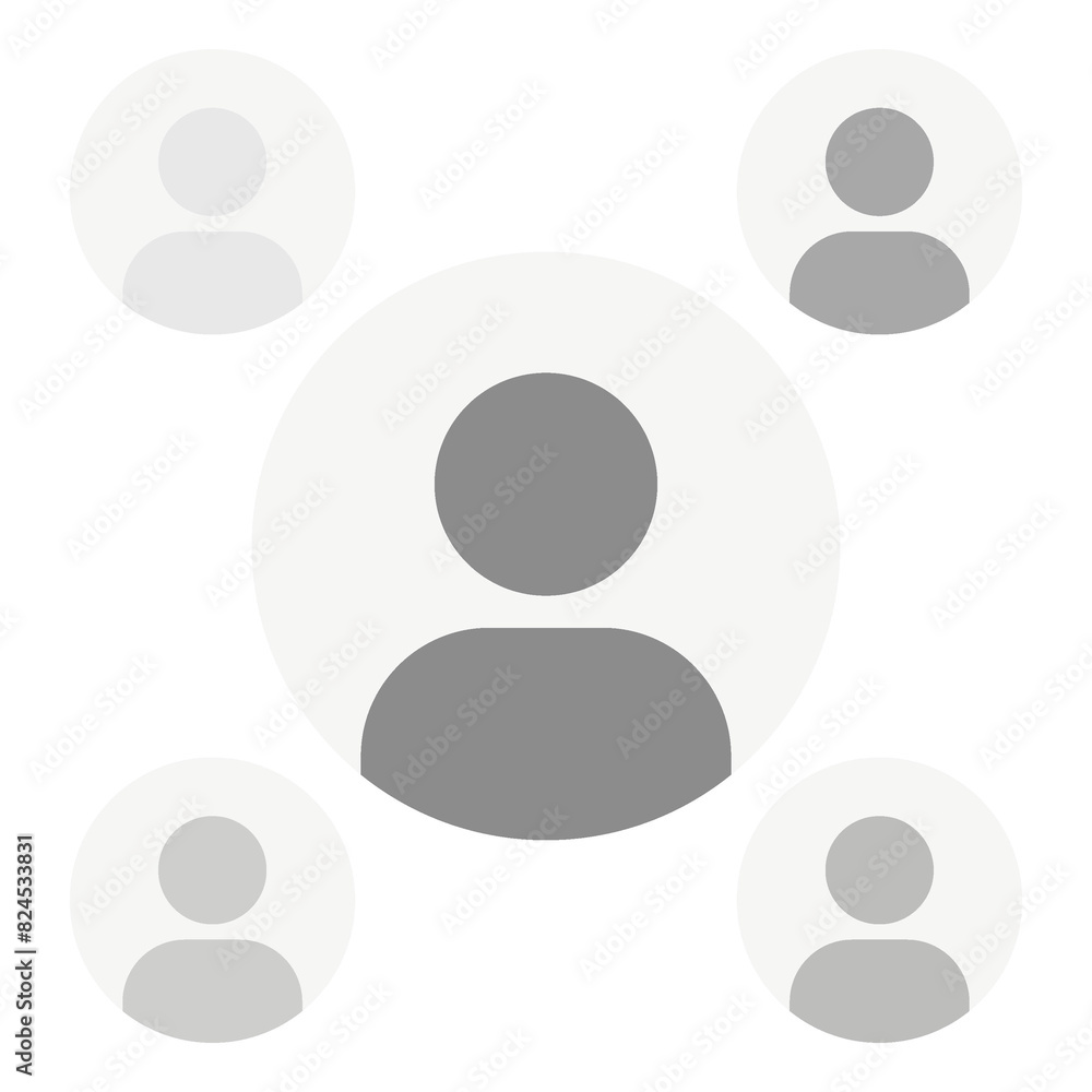 Flat illustration in grayscale. Avatar, user profile, person icon, gender neutral silhouette, profile picture. Suitable for social media profiles, icons, screensavers and as a template... Flat illustration in grayscale. Avatar, user profile, person icon, gender neutral silhouette, profile picture. Suitable for social media profiles, icons, screensavers and as a template...