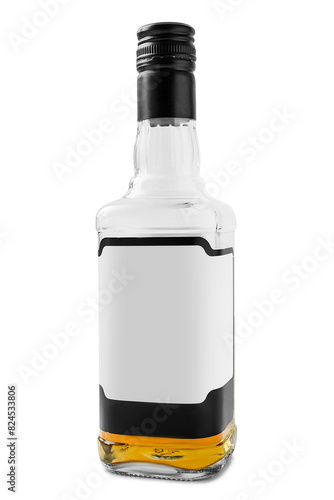 Whiskey bottle isolated