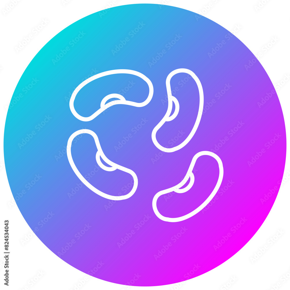 Beans vector icon. Can be used for Nutrition iconset. Beans vector icon. Can be used for Nutrition iconset.