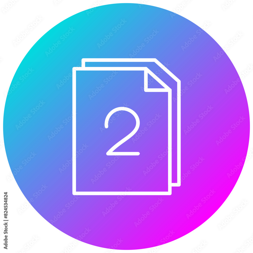 Two Pages vector icon. Can be used for Printing iconset. Two Pages vector icon. Can be used for Printing iconset.