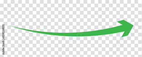 Long arrow vector icon. Green horizontal double arrow. Vector design. 22.11.	