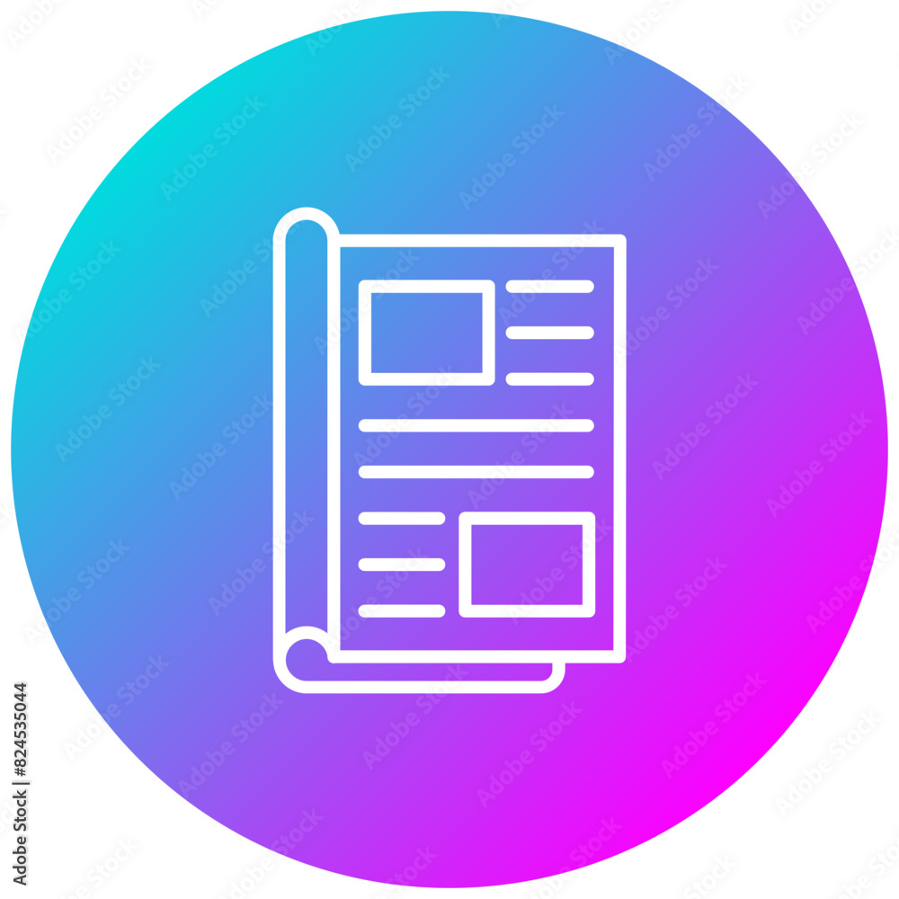 Magazine vector icon. Can be used for Printing iconset. Magazine vector icon. Can be used for Printing iconset.