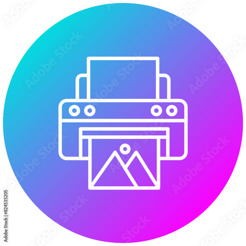 Print vector icon. Can be used for Printing iconset.