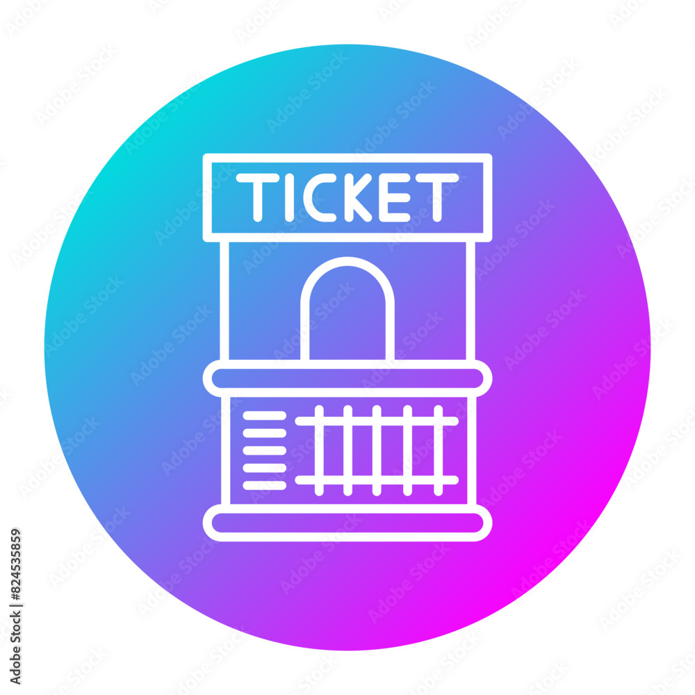 Ticket Office vector icon. Can be used for Railway iconset. Ticket Office vector icon. Can be used for Railway iconset.