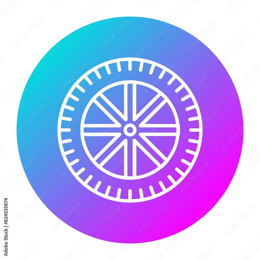 Wheel vector icon. Can be used for Railway iconset. Wheel vector icon. Can be used for Railway iconset.