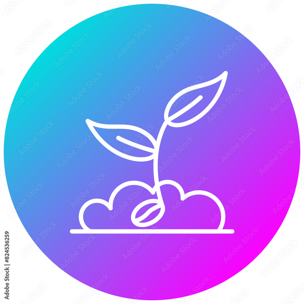 Seedling vector icon. Can be used for Carnival iconset. Seedling vector icon. Can be used for Carnival iconset.