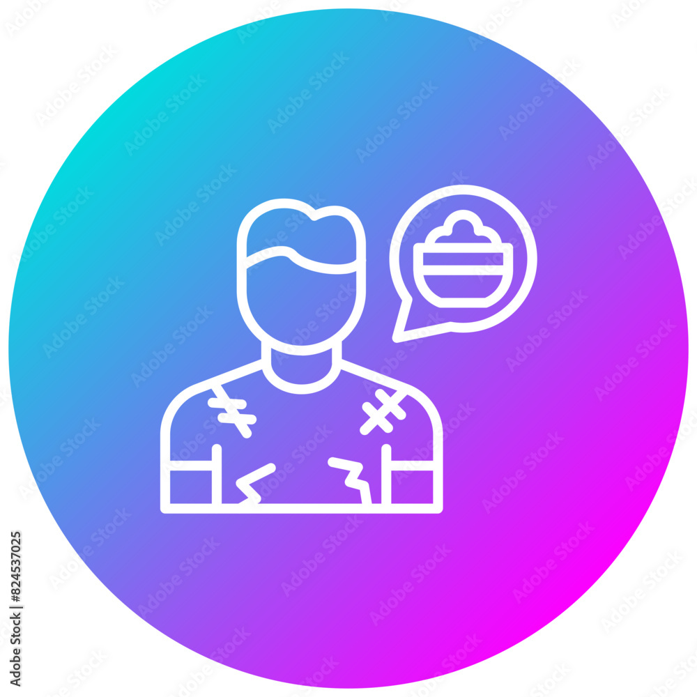 Starvation vector icon. Can be used for Homeless iconset. Starvation vector icon. Can be used for Homeless iconset.