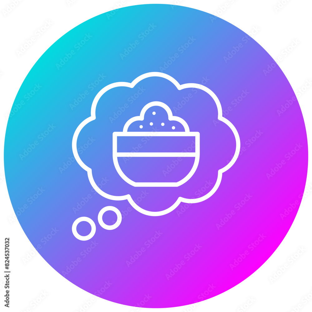 Hunger vector icon. Can be used for Homeless iconset.