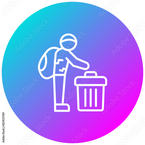 Scavenger vector icon. Can be used for Homeless iconset.