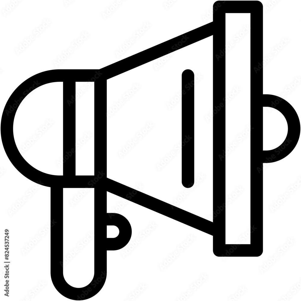 Vector Icon marketing, announcement, branding, promotion, speaker Vector Icon marketing, announcement, branding, promotion, speaker