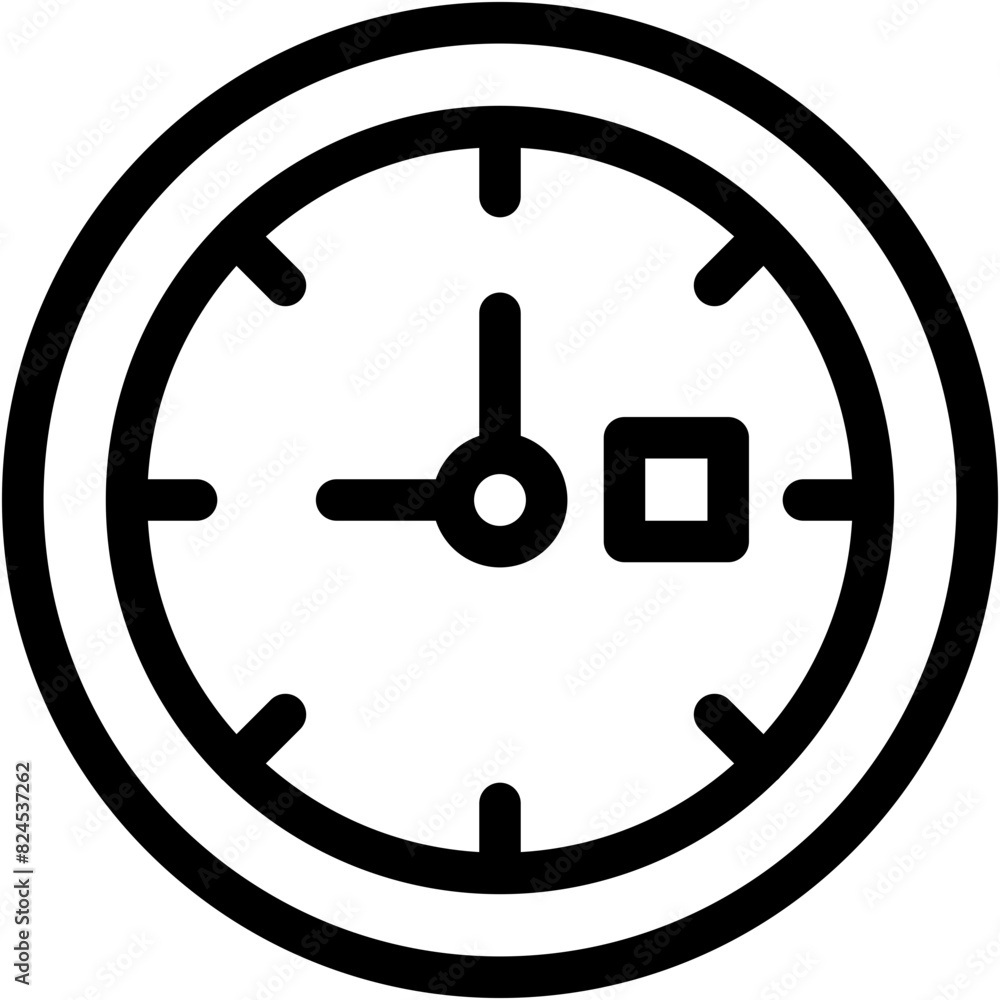 Vector Icon Clock, time, watch, duration, hour Vector Icon Clock, time, watch, duration, hour