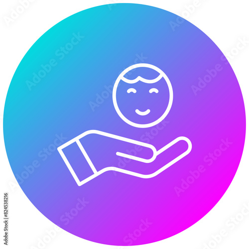 Day Care vector icon. Can be used for Child Adoption iconset.