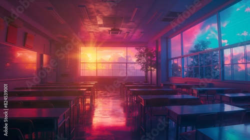 interior of a classroom © WallWiz
