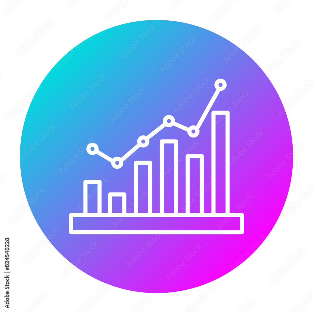 Graph vector icon. Can be used for Crisis Mangement iconset. Graph vector icon. Can be used for Crisis Mangement iconset.
