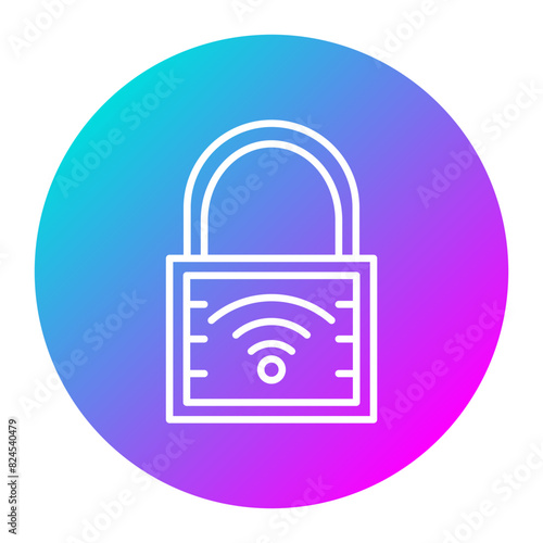 Lock vector icon. Can be used for Crisis Mangement iconset.