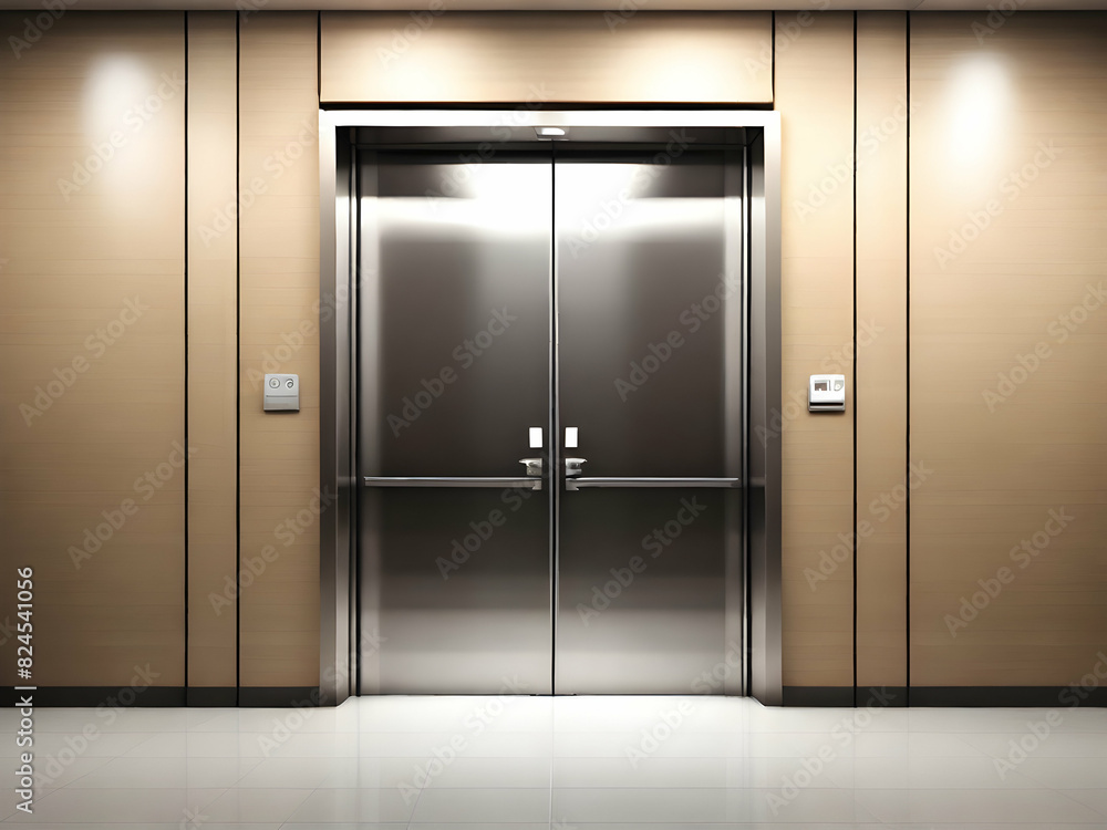 door in a office. door, interior, elevator, entrance, open, wall,Ai generated door in a office. door, interior, elevator, entrance, open, wall,Ai generated