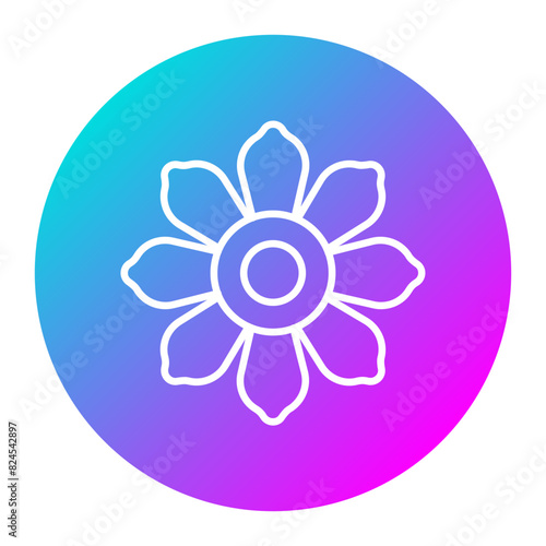 Flower vector icon. Can be used for Agriculture iconset.