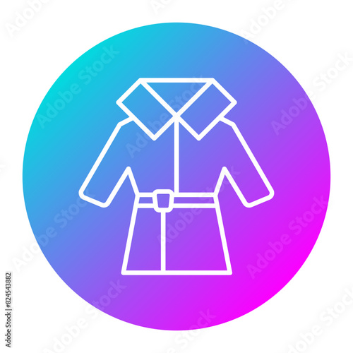 Detective Coat vector icon. Can be used for Crime Investigation iconset.