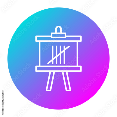 Canvasing vector icon. Can be used for Crime Investigation iconset.