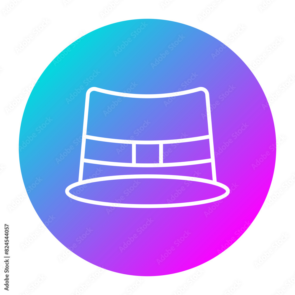 Detective Hat vector icon. Can be used for Crime Investigation iconset. Detective Hat vector icon. Can be used for Crime Investigation iconset.