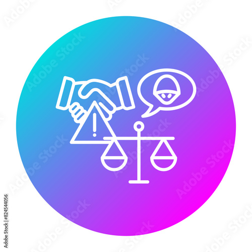 Pretext vector icon. Can be used for Crime Investigation iconset.