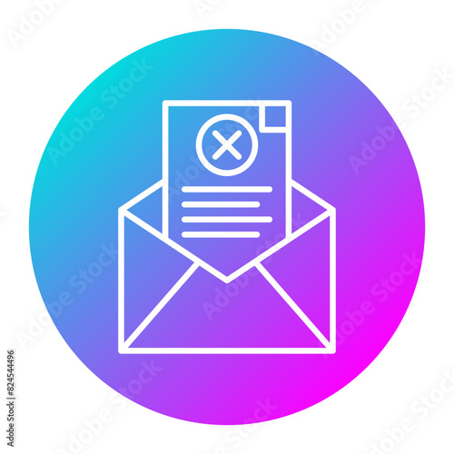 Rejection vector icon. Can be used for Human Rights iconset.