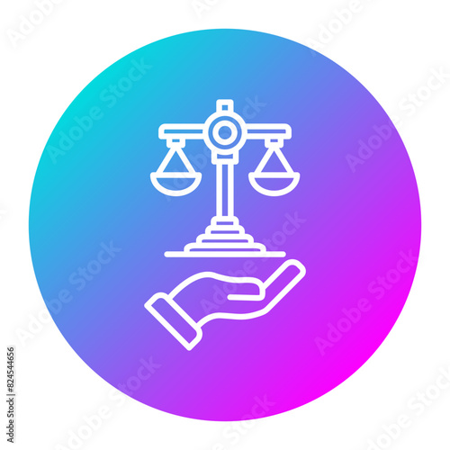 Law vector icon. Can be used for Human Rights iconset.