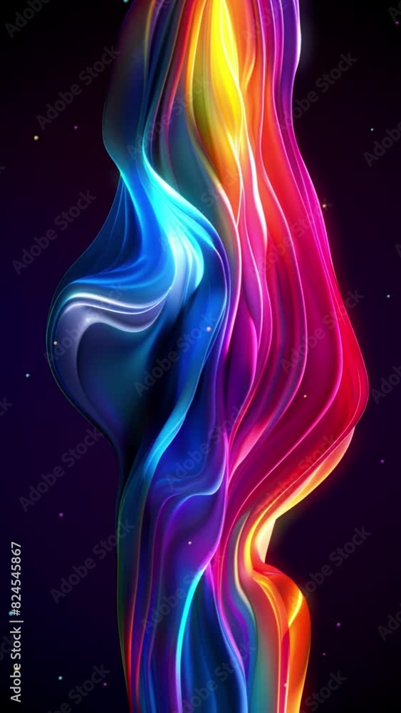 Abstract colorful flow animation background. Vertical video. Abstract colorful flow animation background. Vertical video.