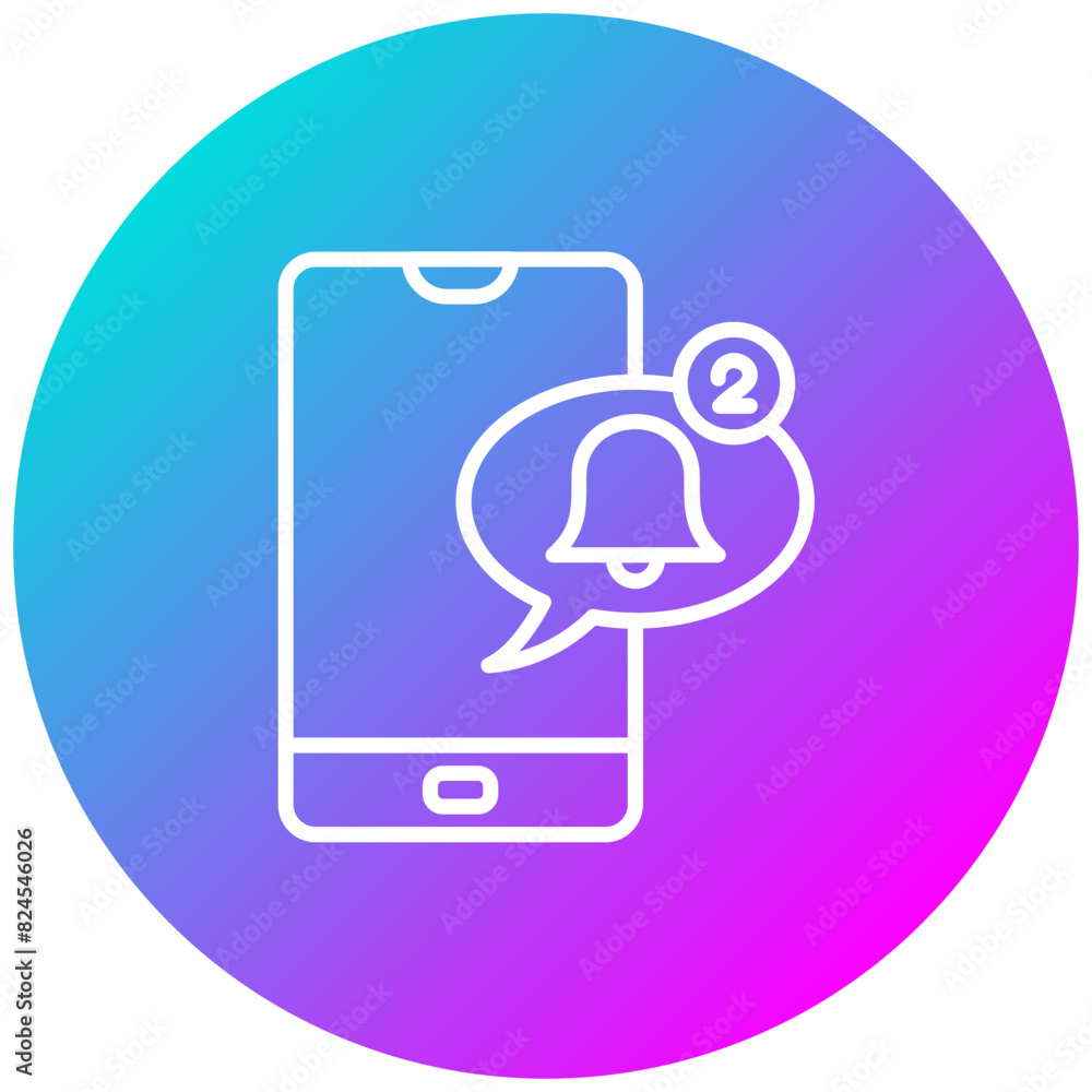 Push Notifications vector icon. Can be used for Digital Retail iconset. Push Notifications vector icon. Can be used for Digital Retail iconset.