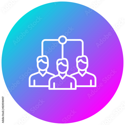 Cohesion vector icon. Can be used for Teamwork iconset.