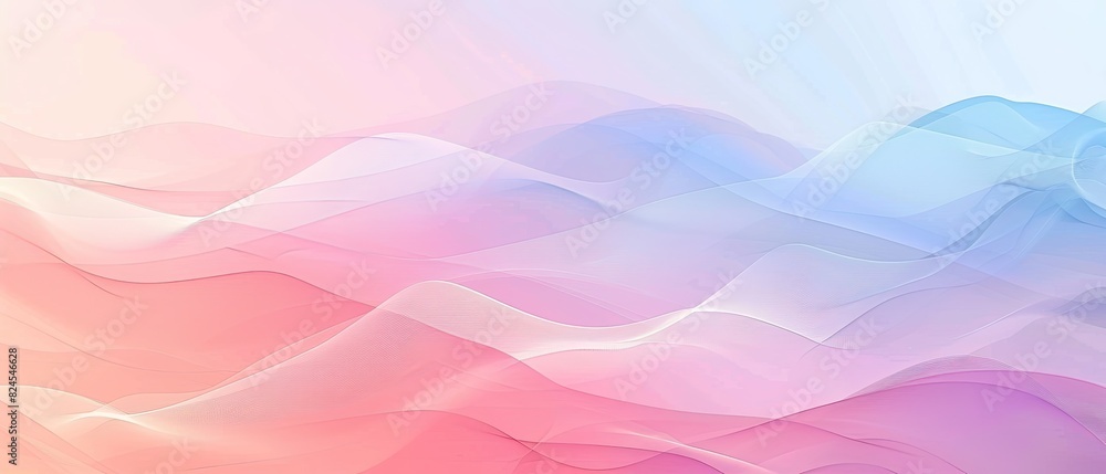 Naklejka premium A pink and blue wave with a white background