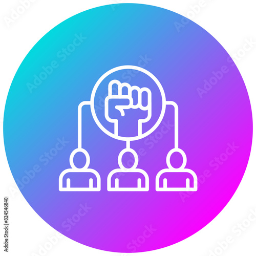 Empowerment vector icon. Can be used for Core Values iconset.
