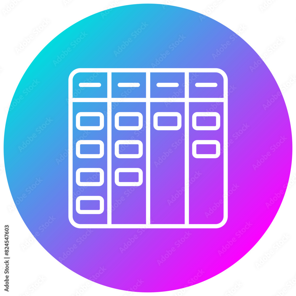 Kanban vector icon. Can be used for Project Assesment iconset. Kanban vector icon. Can be used for Project Assesment iconset.