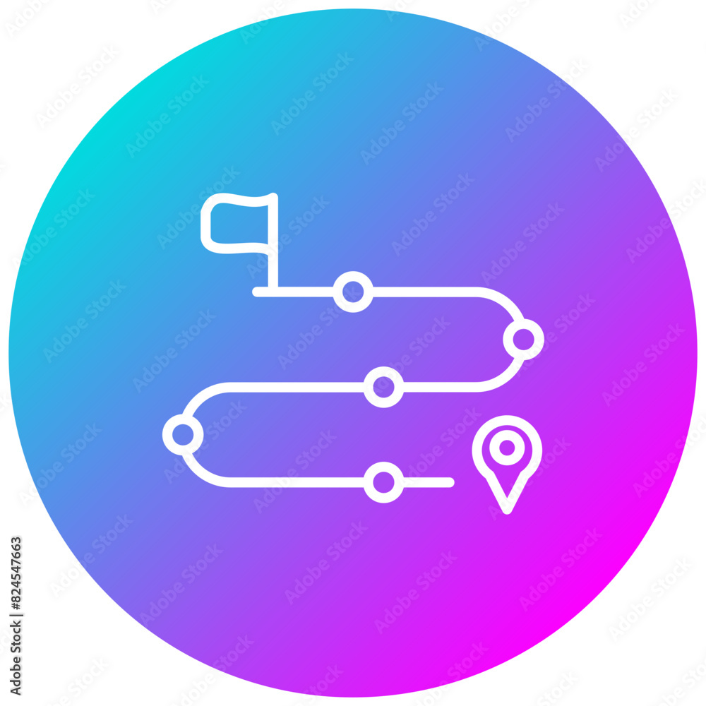 Milestone vector icon. Can be used for Project Assesment iconset. Milestone vector icon. Can be used for Project Assesment iconset.
