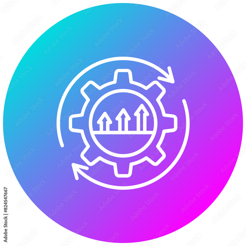 Continuous Improvement vector icon. Can be used for Project Assesment iconset. Continuous Improvement vector icon. Can be used for Project Assesment iconset.