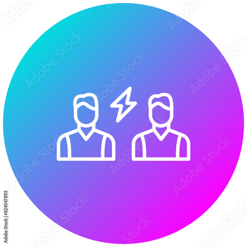 Conflict Resolution vector icon. Can be used for Project Assesment iconset.