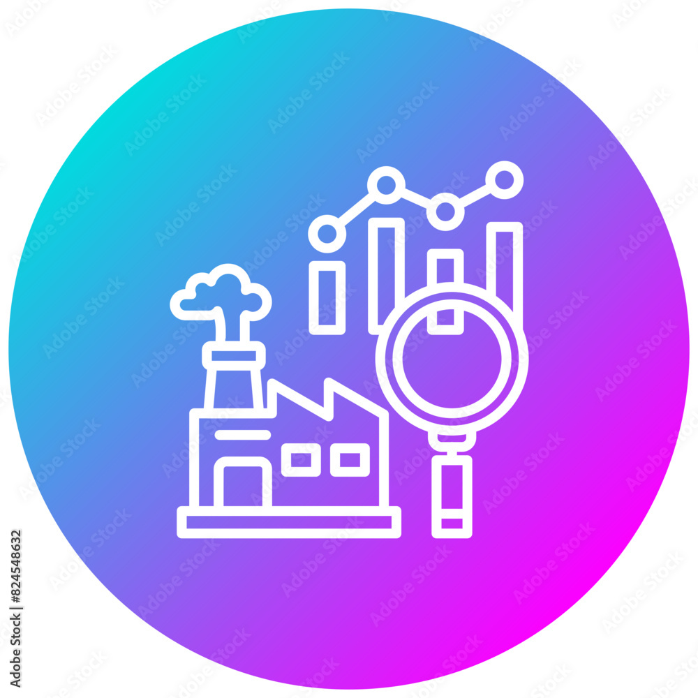 Industry Analysis vector icon. Can be used for Survey iconset. Industry Analysis vector icon. Can be used for Survey iconset.
