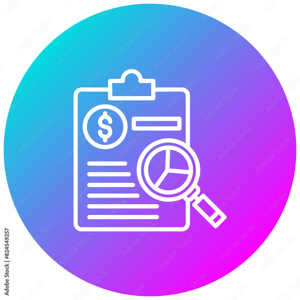 Financial Report vector icon. Can be used for Business Performance iconset. Financial Report vector icon. Can be used for Business Performance iconset.