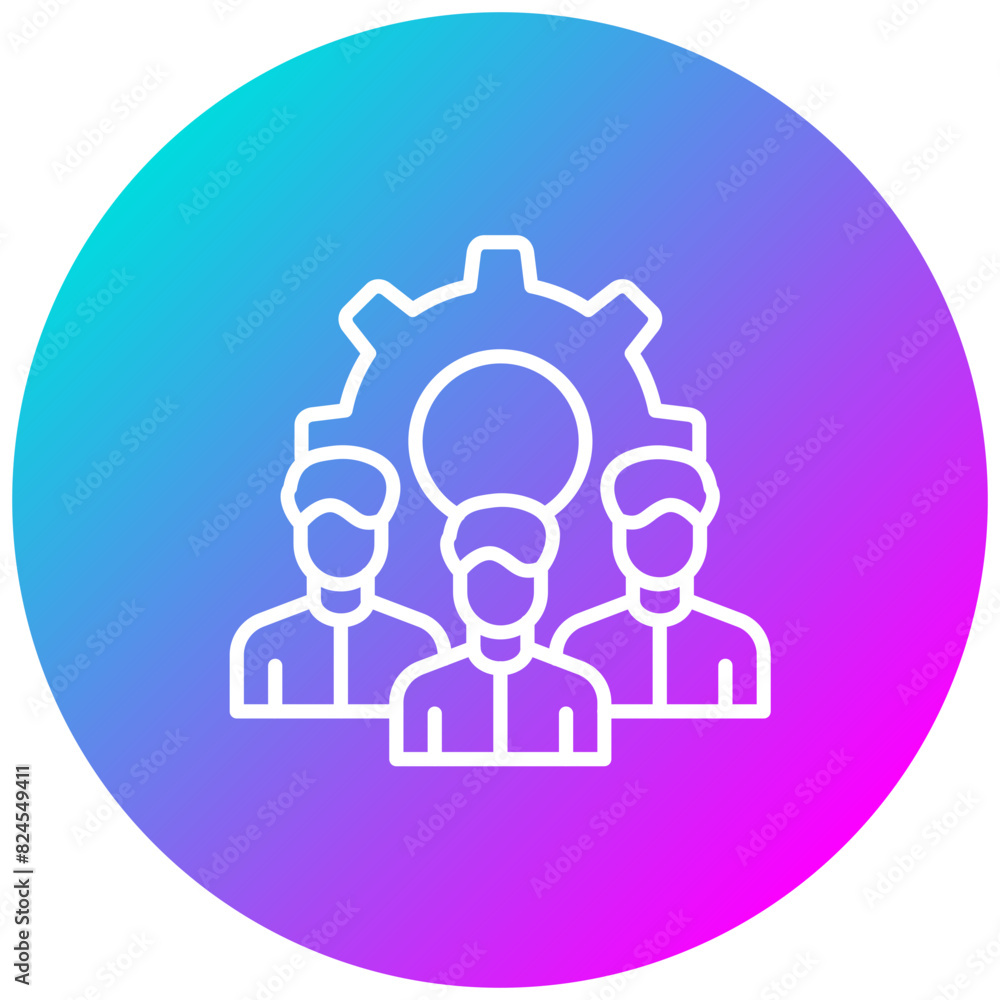 Team Collaboration vector icon. Can be used for Business Performance iconset. Team Collaboration vector icon. Can be used for Business Performance iconset.