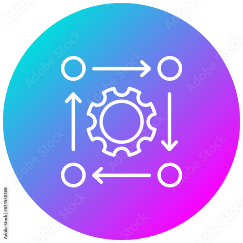 Alignment vector icon. Can be used for Action Plan iconset.