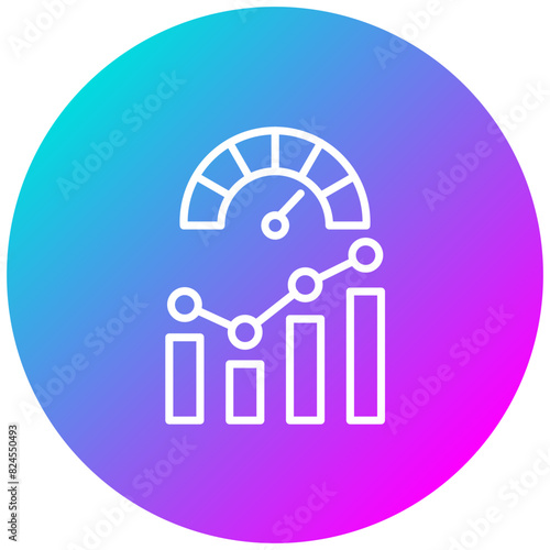 KPI vector icon. Can be used for Action Plan iconset.