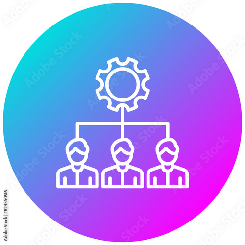 Resource Allocation vector icon. Can be used for Action Plan iconset.