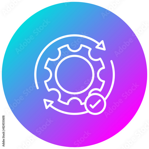 Execution vector icon. Can be used for Action Plan iconset.