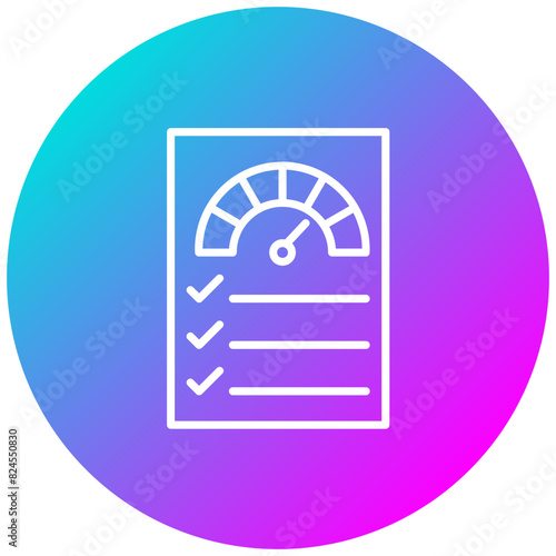 Credit Score vector icon. Can be used for Loan iconset.