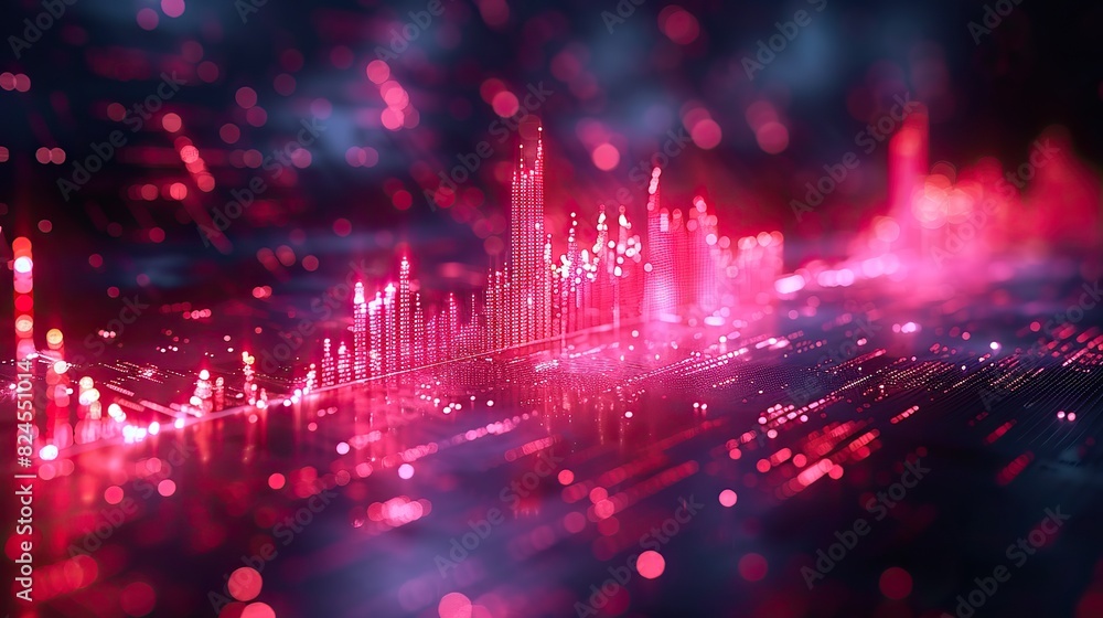 An animated line graph showing a steep upward trend, indicating rapid success. photo An animated line graph showing a steep upward trend, indicating rapid success. photo